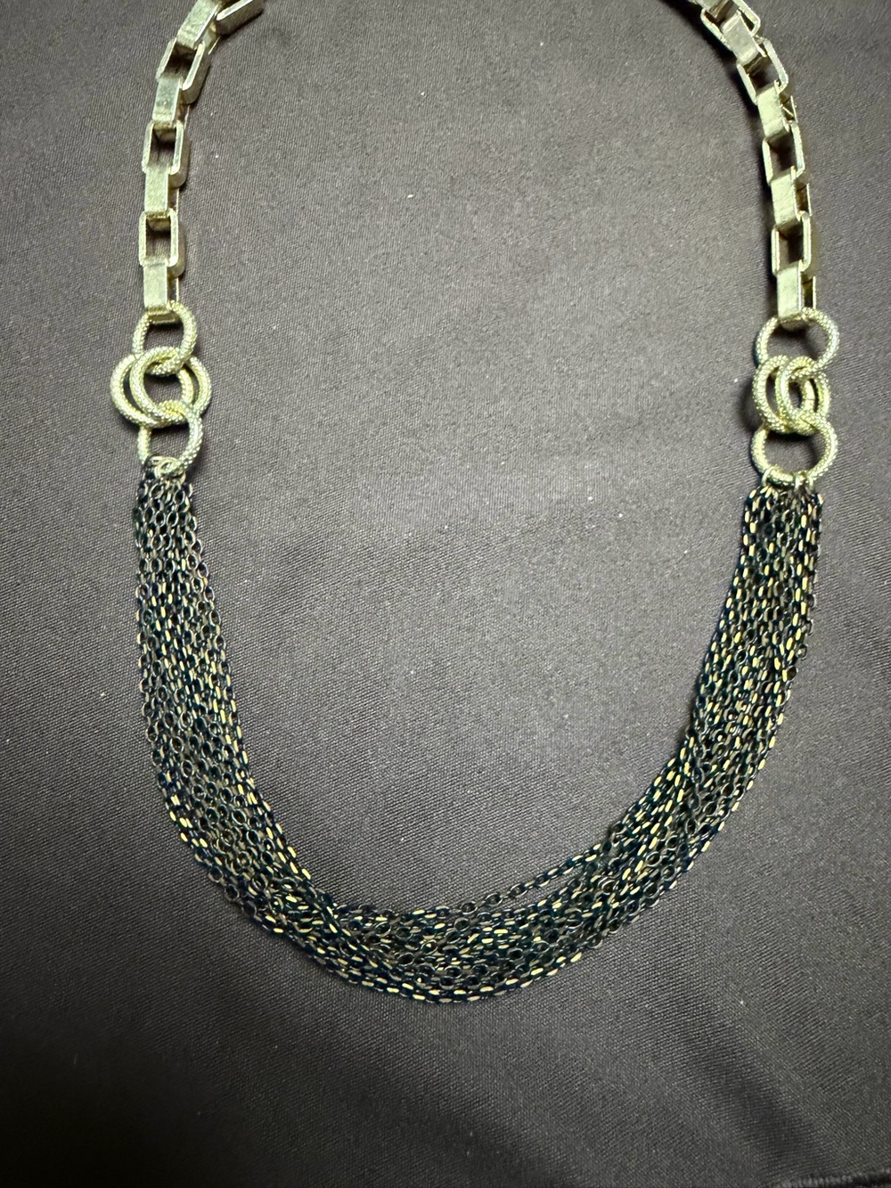 Park Lane Hot Stuff Necklace Golden Bronze Multi Strand Retired